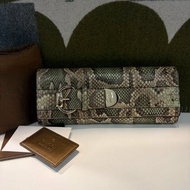 GUCCI 蟒蛇皮馬銜釦頭手拿包