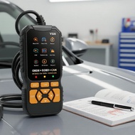 Professional OBD2 Scanner, Reads and Clears Engine Codes Pengimbas OBD2 Profesional Baca Kod Jelas S
