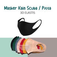 Scuba Cloth Mask Pitta Mask Mouth Face Mask Ribbon Face Mask