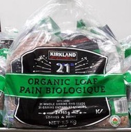 美兒小舖COSTCO好市多代購～KIRKLAND 有機21穀物吐司/有機21種穀物麵包(765gx2條)