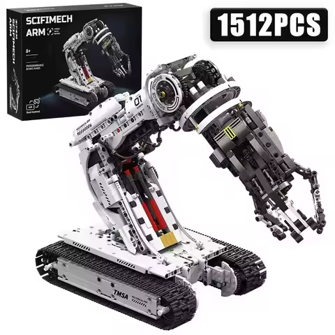 Technical 1512PCS Science Fiction RC Robotic Arm Building Blocks Engineering Arm Car Bricks Toys Kid