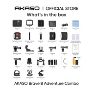 AKASO Brave 8 - Action Camera | 4K60fps Video | 48MP Image | 8K Time Lapse | 16x Slo-Mo | AI Face Me