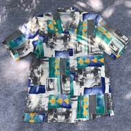 KEMEJA Embassy retro silk shirt
