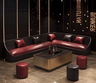 L-Shaped KTV Booth Sofa  Wall-Mounted Corner Couch for Bar, Lounge, Pub & Cafe Seating