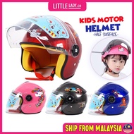 ✩Helmet Motorcycle for Children Half Surface Safety Helmet for Kids Cartoon Designhelmet motor budakhelmet kanak-kanak♚
