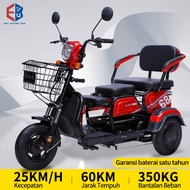 EBUY Sepeda roda tiga listrik/Sepeda listrik/Sepeda motor roda