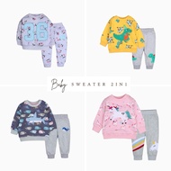 (9-36m) Baby Clothes Baby Clothes Set 2in1 Baby Sweater Baby Set 2in1 Import