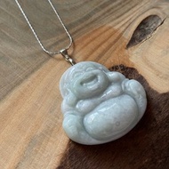 【翡翠】白翡佛公翡翠胸墜