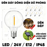 Replacement LED light bulb ST38/G40, suitable for most spare light bulbs for string lights, warm whi