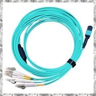 [I O J E] 1PCS 10G Multimode 8-Core MPO/PC to 8LC OM3 Fiber Extension Cable 5M Fiber Optic Patch Cor