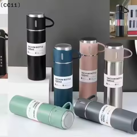 500ML Stainless Steel Vacuum Flask Gift Office Business Thermos Bottle Outdoor Hot Water Thermal Ins