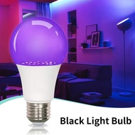 LED UV Black Light Bulb 85-265V E27 9W Blacklight Bulb 395nm Fluorescent Body Paint Glow Lamp For Di