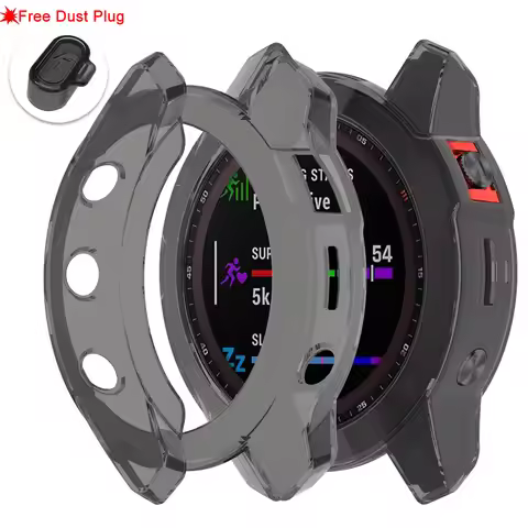 Soft TPU Protector Case for Garmin Fenix 7 7S 7X Pro 6 6S 6X Pro 5 5S 5X Plus Transparent Protective