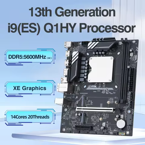 Q1HY ES 0000 Refer to i9 139** DIY Gaming Computer Motherboard with Onboard 13th Kit Interposer Core
