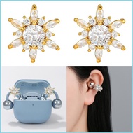 RUN 2Pcs Ice Flower Shaped Earbuds Attachment For FreeClip 1 2 Earphone Lightweight