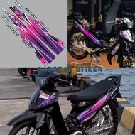 UNGU Striping sticker Yamaha F1ZR fizr fiz r f1 zr SS Two SSTwo SS2 purple pink list body motor vari