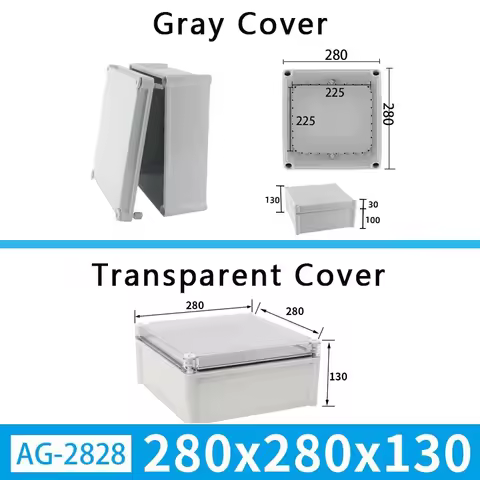 280x280x130mm IP67 Waterproof Project Outdoor Junction Box for Electrical Cable DIY Sealed Enclosure