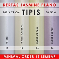 Kertas Jasmine PLANO TIPIS 80 gsm Warna Undangan Paper Flower KLAVA