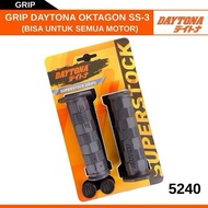 Handgrip Grip Daytona SS-3 Octago Black Motorcycle Grip