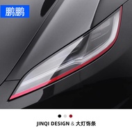 [4.4 Special Offer] Tesla model3/modelY Headlight Eyebrow Sports Decoration Strip Rejuvenating Versi