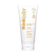 原裝香港行貨 Think Thinkbaby Safe Sunscreen SPF 50+ 6oz (177ml) 家庭裝 – 安全幼兒礦物物理防曬霜 防水防汗 無化學成分 適合嬰兒及全家使用 美國製