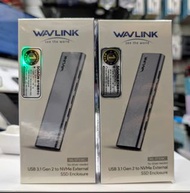 ＜荃灣門市現貨＞全新行貨 Wavlink USB-C 3.1 Type-C Gen 2 10Gbps M.2 NVMe PCIe SSD 外置固態硬碟盒 WL-ST338C