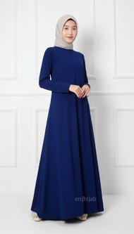 Manset Gamis Lengan Panjang Dress Busui Sleting Kekinian Bahan Jersy Premium Gamis Wanita Terbaru