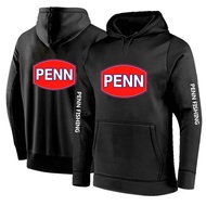 Penn Fishing Reel 2024 Men And Hop Hooded Comfortable Solid Color Pullover