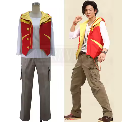 Super Sentai Zyuden Sentai Kyoryuger Red Daigo Kiryu Cosplay Costume Halloween Christmas Party Unifo