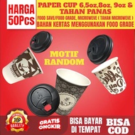 Polka dot paper cup hot paper cup motif 6.50z 8oz 9oz paper cup motif (PRICE 50PCS)
