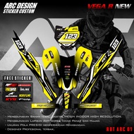(PROMO COD) TERBARU Decal Sticker RBT/GTX VEGA R NEW - Stiker Striping Variasi Modifikasi Motor RBT