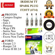 🚗 IT20TT (4714) PALAM PENCUCUH DENSO IRIDIUM TT SPARK PLUG PREVE GEN 2 PERSONA EXORA SAGA WAJA SATRI