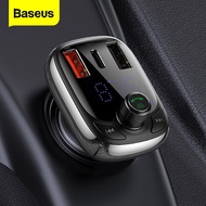 Baseusเครื่องส่งสัญญาณFM Quick Charge 4.0 3.0 QC4.0 QC Fast USBที่ชาร์จแบตในรถแฮนด์ฟรีBluetooth 5.0ช