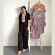 [Wear Cameo] Gloria Homewear One-Set Top & Pants - Top And Pants Set - Baju Rumah Set | [Wear Cameo]