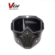 LVS Motor Face Mask Protection Outdoor Sports Cold-proof Fashion Motorcycle Vintage helmet mask