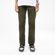 Army Green Long Chino Pants Army Green Casual Woodland Men Pants Baggy Pants