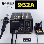 GORDAK HOTARE952 /952Aเครื่องเป่าลมร้อน พร้อมหัวแร้งบัดกรีปรับอุณภูมิได้ ซ่อมโทรศัพท์ ซ่อมมือถือ ซ่อมวงจร รุ่น952