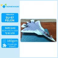 Su-57 Felon Fighter Paper Model Kit