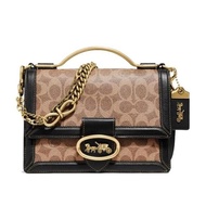 Coach 女士 Riley徽標手提包均碼碼長：22cm，寬：9.5cm，高：16.5cm