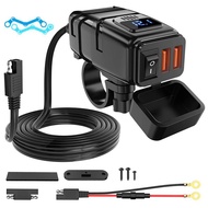 Motorcycle USB Charger 6.8A Quick Charge 3.0 Dual USB Motorcycle Accessories