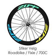 Zipp Cutting Sticker Velg/Rim 700/RB/Fixie Rim Fixie