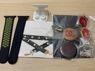 Apple Watch 手帶、AirPods pro ear plug 耳塞, sulwhasoo wristband strap 雪花秀手帶, Chanel pin 香奈兒扣針, 東北新幹線長春社彩