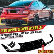 W204 Rear Bumper Diffuser Spoiler Lip Rear Bumper Protector for Mercedes for Benz C Class W204 C204 