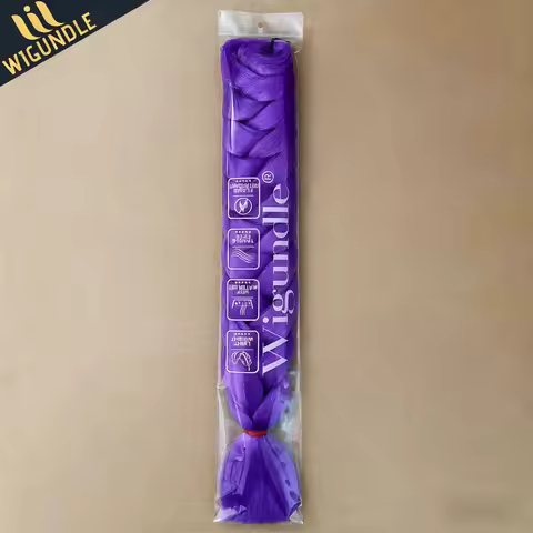 High-end Rumi Puprle Kanekalon Crochet Hair Braiding Hair Extensions For Women Jumbo Braids Pre Stre