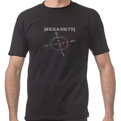 LE Men Women's Megadeths Metal Music T Shirts Pure Clothing Cool Short Sleeve Round Collar Tees Part