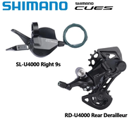 Shimano CUES U4000 9สปีด Mini SL U4000เปลี่ยนเกียร์ท้ายจักรยานเสือภูเขาจักรยานเสือภูเขาชุด9S
