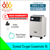 [Same-Day Delivery] Dynmed Oxygen Concentrator 8L / 10L + Bottle Humidifier + Nasal Oxygen Cannula (