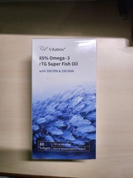 [純淨專科]Vitabox 挪威 85% Omega-3 rTG 高濃度魚油 60顆