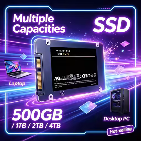 NEW 500GB Original Internal SSD SATA3 25 Inch High Speed Solid State Disk 880-EVO for Microcomputer 
