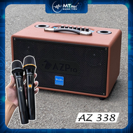 Loa Kéo karaoke AZPRO AZ- 338 Chất Lượng Cao - với thiết kế mạnh mẽ vỏ gỗ bọc da tổng hợp sang trọng